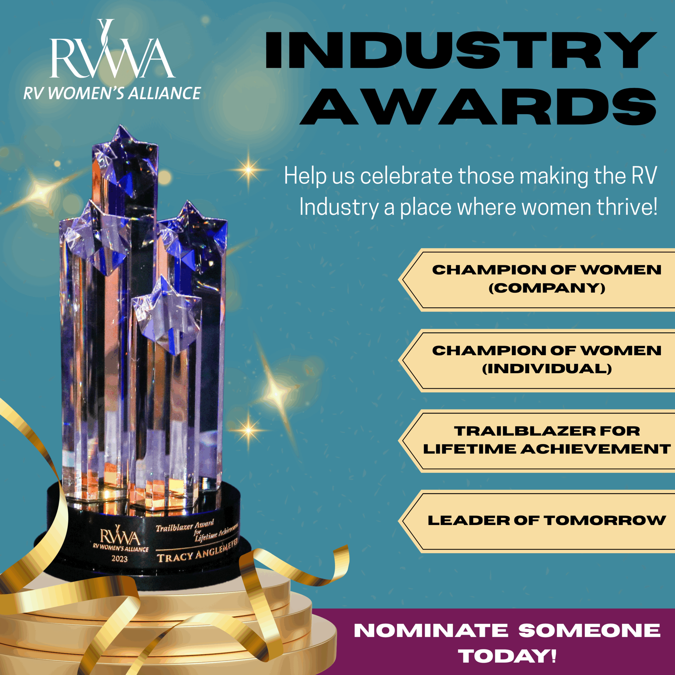 RVWA Celebrates Industry Trailblazers & Champions With Award Finalists